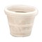 White Poly Resin Round Planter 12-inch Weather-Resistant Durable